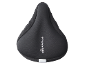 Sella da bicicletta imbottita nera con la scritta 'CRIVIT MEMORY FOAM'.