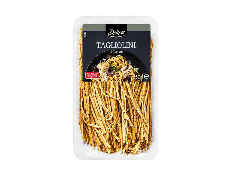 Confezione di tagliolini al tartufo, 250g, approvato da Gambero Rosso.