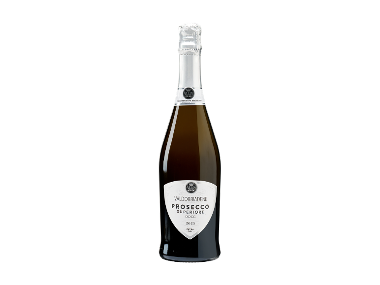 Bottiglia di Prosecco Valdobbiadene DOCG Allini, 0,75l.