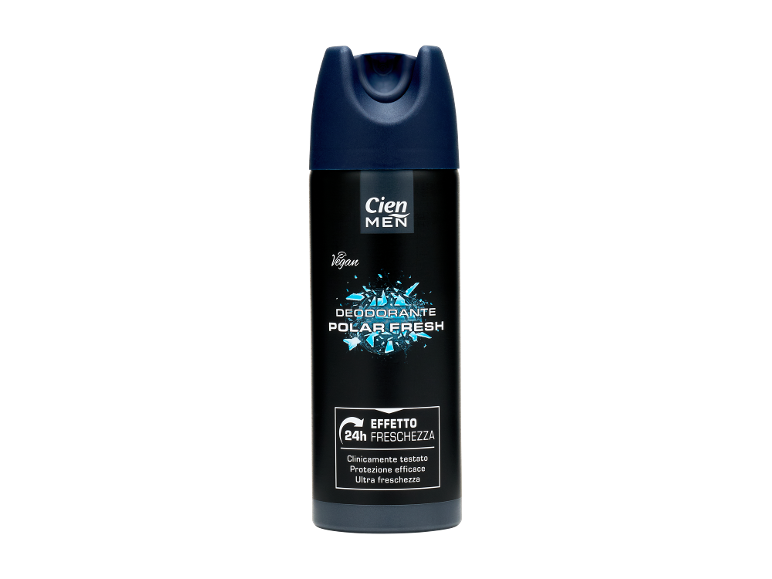 Deodorante da uomo, effetto freschezza 24h, clinicamente testato, protezione efficace, ultra freschezza.