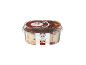 Gelato al gusto tiramisù in un contenitore trasparente.
