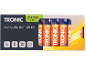 Confezione da 20 batterie alcaline AAA da 1,5V con design arancione e blu.