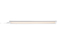 Luce LED bianca sottopensile con bagliore caldo e interruttore on/off integrato.