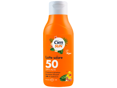 Latte solare SPF50 Cien Sun in offerta da Lidl