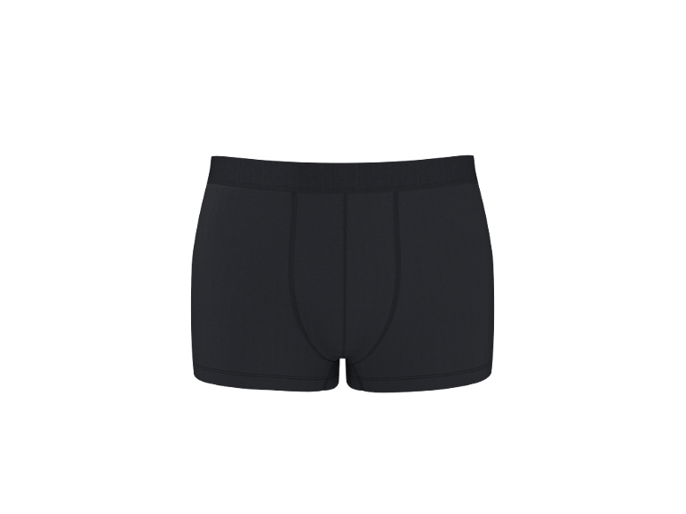 Boxer neri da uomo con elastico in vita.