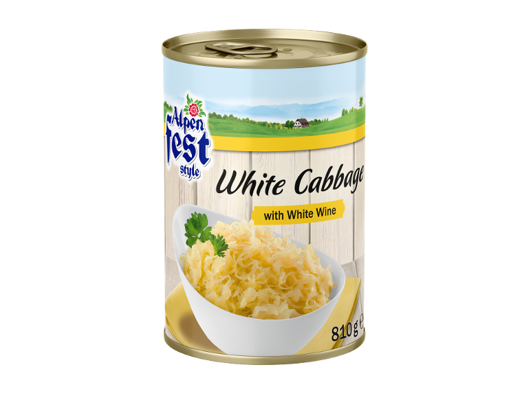 Lattina di cavolo bianco con vino bianco, 810g.