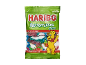 Busta di caramelle gommose aspre alla frutta assortite in formato famiglia, con un orsetto dei cartoni animati.