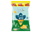 Busta XXL di tortilla chips salate con sombrero e baffi.