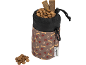 Borsa per crocchette con cibo e bastoncini per cani, con stampe di zampe e ossa.