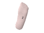 Calzino corto rosa chiaro con taglia 35-38 sulla suola.