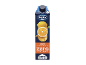 Confezione di succo blu con agrumi, carota e mela, con 12 kcal e senza zuccheri aggiunti.