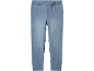 Jeggings blu per bambini con elastico in vita e finte tasche.