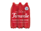 Confezione da sei bottiglie di acqua minerale effervescente naturale con calcio.