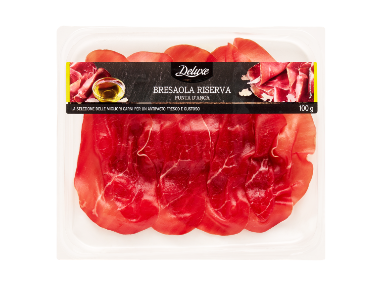 Vassoio di bresaola riserva, 100 g.