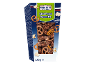 Scatola di pretzel salati e popcorn ricoperti di cioccolato, 180 g.