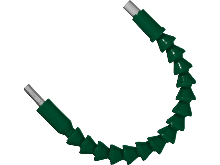 Prolunga flessibile verde per trapano con testa esagonale