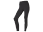 Leggings neri da donna a vita alta con inserti in mesh.