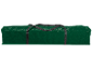 Borsa portaoggetti verde scuro con manici neri