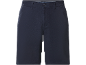 Pantaloncini blu navy con tasche laterali e bottone in vita.
