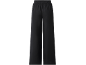 Pantaloni culotte neri con elastico in vita.