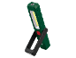 Luce da lavoro LED verde con base magnetica e gancio