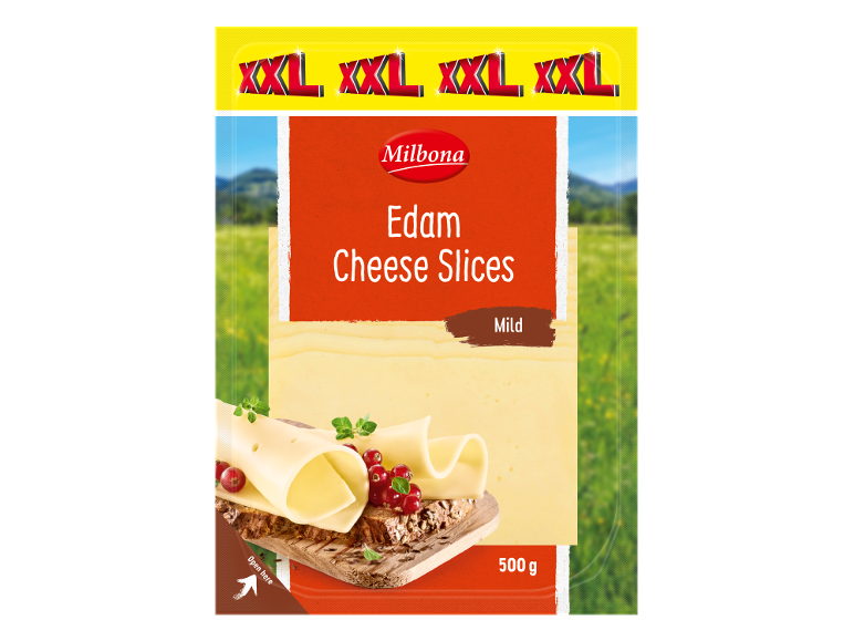 Formaggio Edamer a fette XXL Milbona in offerta da Lidl
