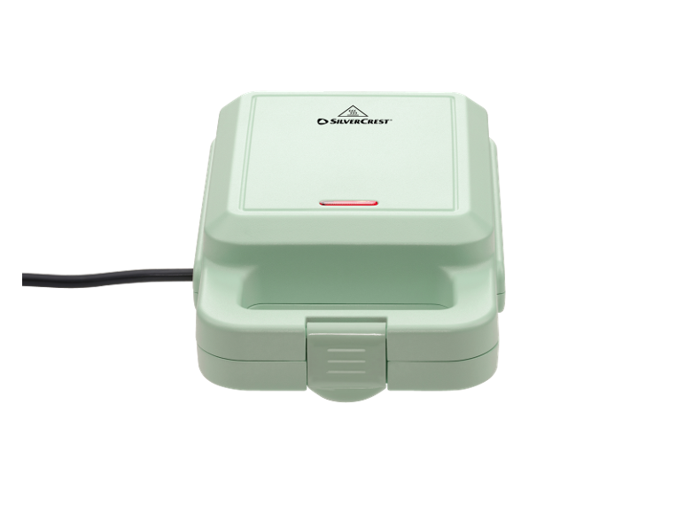 Mini macchina per waffle verde chiaro con spia rossa