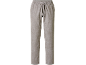 Pantaloni da uomo in lino e cotone, grigi, con coulisse in vita.