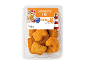 Confezione di nuggets di pesce impanati, 180g, con istruzioni di cottura e certificazione MSC.