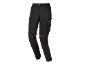 Pantaloni da lavoro neri con ginocchiere e tasche cargo.