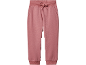 Pantaloni della tuta da donna rosa con elastico in vita e coulisse.