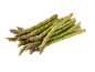 Asparagi verdi freschi con goccioline d'acqua