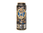 Birra Imperial Stout in lattina con illustrazione steampunk di un uomo barbuto.