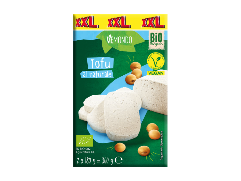 Tofu al naturale Vemondo XXL, 360 g.
