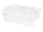 Contenitore in plastica trasparente con coperchio