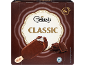 Confezione di gelati classici al cioccolato, 6 pezzi, con un gelato morso e pezzi di cioccolato.