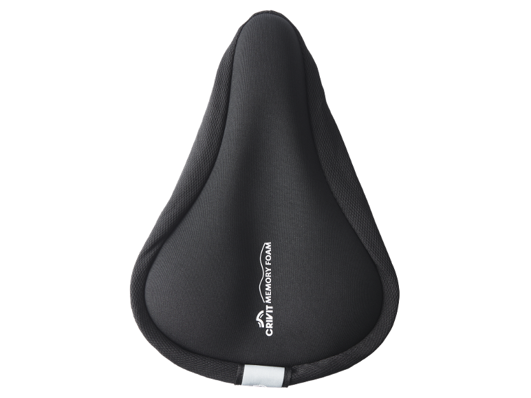 Coprisella da bici nero con memory foam per un comfort extra.