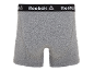 Boxer grigi con elastico in vita nero e logo bianco.