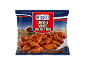 Ali di pollo congelate al gusto BBQ affumicato, 750g, pronte in 15-25 minuti.