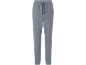 Pantaloni da uomo grigi in lino con coulisse in vita.