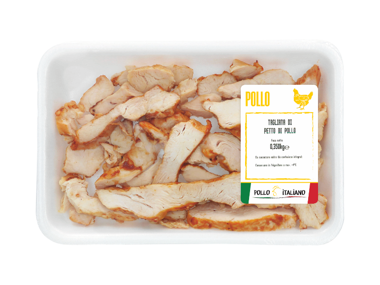 Tagliata di petto di pollo Pollo Italian, 0,350 kg