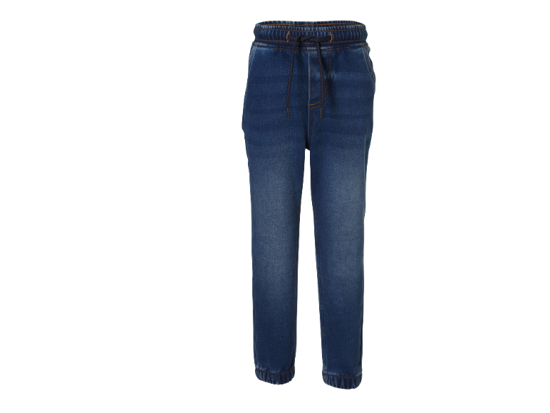 Jeans jogger blu scuro per bambini con coulisse.