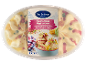 Gelato al gusto di macaron con pezzi di meringa, salsa al limone e lamponi, 850ml.