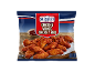 Ali di pollo congelate al gusto BBQ affumicato, 750g, pronte in 15-25 minuti.