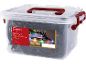 Catena luminosa LED Livarno Galaxy con 580 LED in una scatola trasparente.