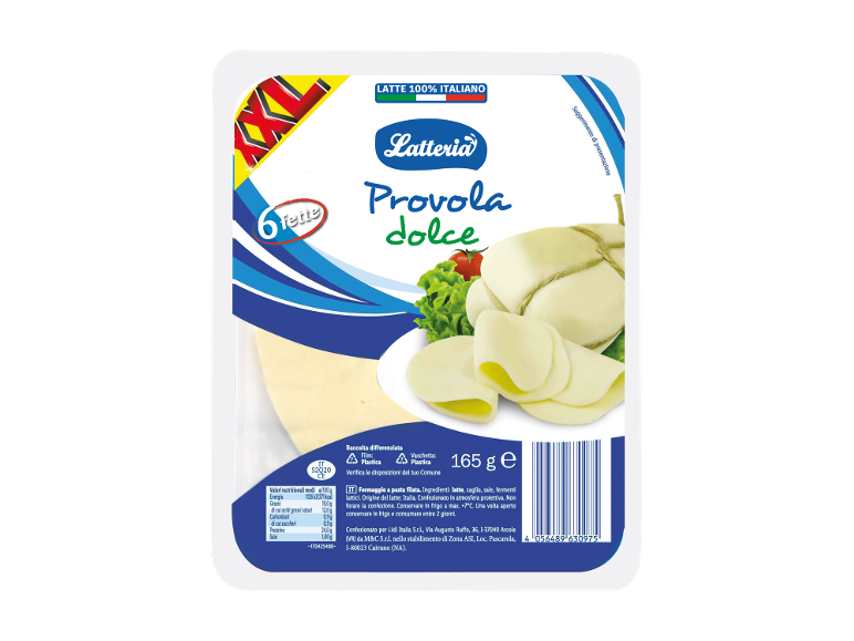 Latteria Provola dolce a fette, 165 g