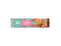 Confezione di biscotti arcobaleno con gocce colorate, con la scritta 'RAINBOW COOKIES'.