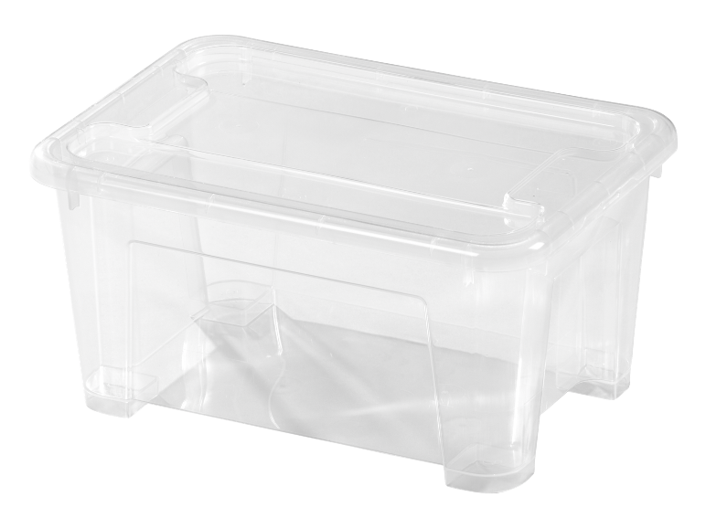 Contenitore in plastica trasparente con coperchio