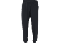 Pantaloni della tuta neri con coulisse in vita e cerniere laterali.