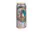 Lattina di birra Session IPA con illustrazione steampunk di una donna e ingranaggi.